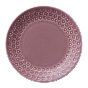 紫マット 印花型 5.0皿 [美濃焼 食器 日本製]