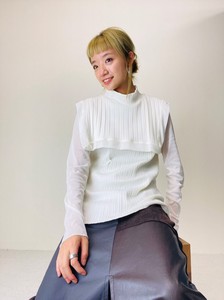 Sweater/Knitwear High-Neck Tops