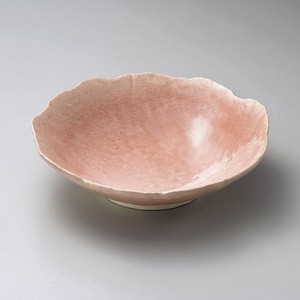≪メーカー取寄≫彩りピンク花型8.0盛鉢