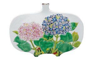 Kutani ware Flower Vase Hydrangea
