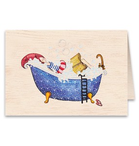 Little Natural Wood 100 Greeting Card
