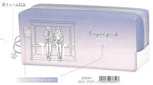 【2021秋冬新作】Suger girlツインファスナーペンケース BUS STOP