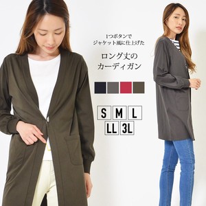 Jacket Design V-Neck Cotton L Ladies' M Simple