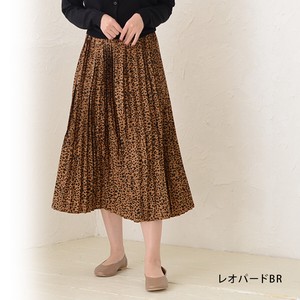 Skirt Pleats Skirt Animal Print Bottoms Spring/Summer Autumn/Winter