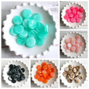 Accessory Beads 4 Stone Coin Acrylic Beads 15 4 5 mm