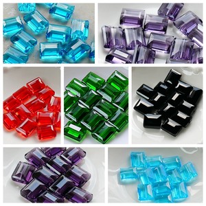Accessory Beads 4 Square Cut Glass Beads 12 9 5 mm