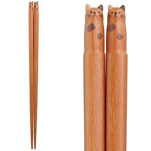Fluffy箸 ブチネコ  22.5cm
