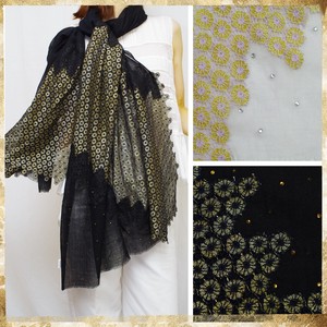Fine Quality Wool Spun Gold Use Stole Wool Spun Gold Lace Stole 800 2
