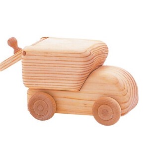 北欧の郵便車・小【木製】【玩具】【安心】【ギフト】