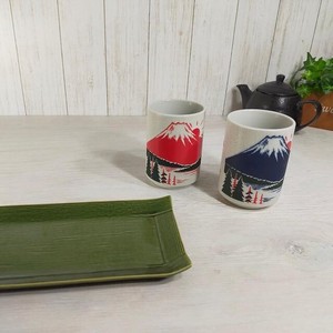 寿司湯呑み富士 陶器 日本製 美濃焼