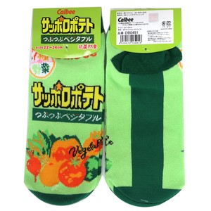 Ca Sapporo Potato Vegetable Sweets Package White Socks size