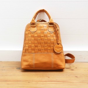 Cow Leather Mesh 2-Way Backpack