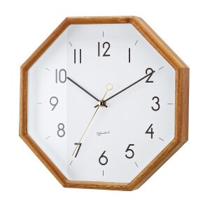ウォールクロック 時計 ウッド ナチュラル 北欧 インテリア シンプル ヘンリット