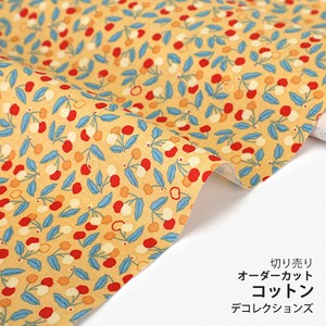 Fabric Cotton Cherry Design Fabric 1m Unit Cut Sales