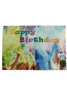 Greeting Card Happy Birthday Colorful
