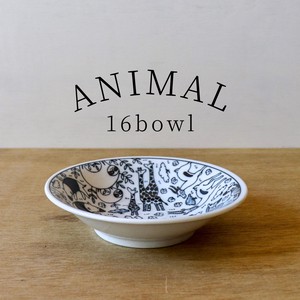 Mino ware Donburi Bowl Animals Fruits Made in Japan