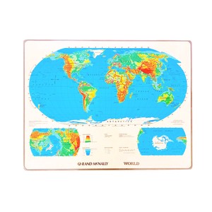 ワールドマップ　スクール ウォールマップ　プルダウン　世界地図　文房具　アメリカン雑貨