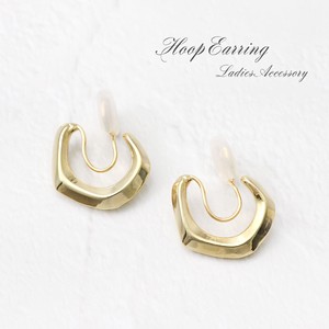 Narrow Hoop Charm Earring to use Silicone Cover Attached