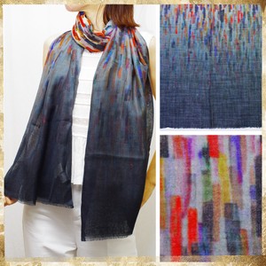 Colorful Paint Design Wool Shawl Stole 2 9 6
