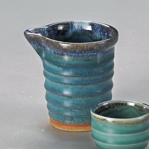 ≪メーカー取寄≫トルコブルー片口冷酒器