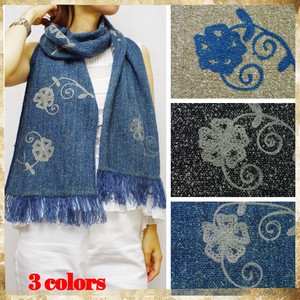 Thick Scarf Scarf Embroidered