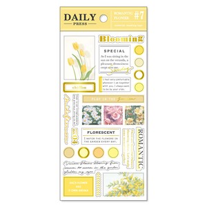 Stickers Romantic Flower Daily Press Sticker