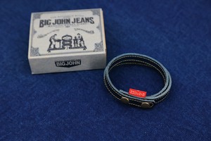 Leather Bracelet BIGJOHN Men's Made in Japan