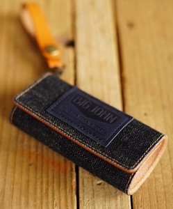 Big Made in Japan Okayama Denim Leather Key Case