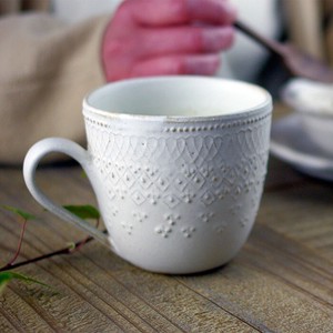 French Lace Mug Mat White