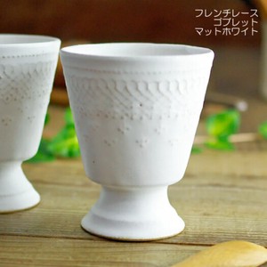 French Lace Goblet Mat White