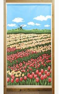 Noren Tulips 85 x 150cm Made in Japan