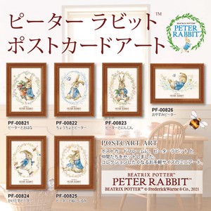 Peter Rabbit Postcard Art Character Wooden Frame
