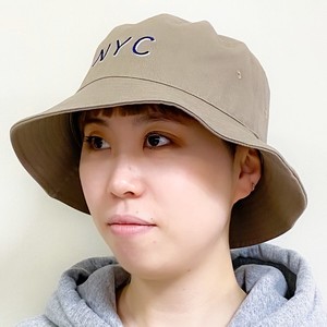 【2024春夏】NYC バケットハット コットン ロゴ 刺繍 帽子 メンズ レディース