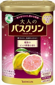 バスクリン　大人のバスクリン　魅惑のピンクレモンの香り　600g 【 入浴剤 】