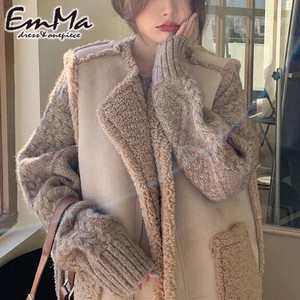 【2021秋冬】 EC0793 エコファーベスト セーター カジュアル ルーズ かわいい