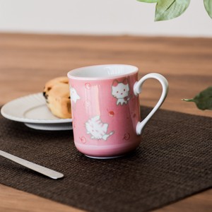 Mug Pink Animal Cat Made in Japan