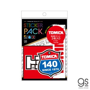 【3枚セット】 ステッカーパック トミカ TOMICA ロゴ ステッカー アソート 車 PCK002