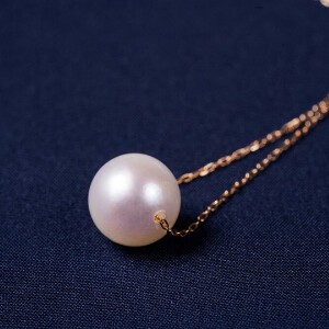 Genuine Stone Necklaces Pearls/Moon Stone Made in Japan