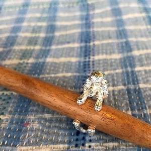 Dog Ring Poodle Silver