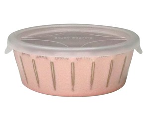 フルート　パック小鉢　ピンクマット　【日本製　美濃焼】（陶器　磁器　ノンラップ蓋　小鉢）