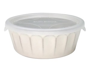 フルート　パック小鉢　チタンマット　【日本製　美濃焼】（陶器　磁器　ノンラップ蓋　小鉢）