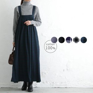Zip‐up Jacket Skirt Shoulder One-piece Dress Tuck Skirt Flannel 54 3 6