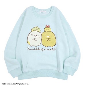 Sweater/Knitwear Sumikkogurashi Wool-Lined Sweatshirt Embroidered