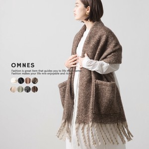 【11/12入荷予定】起毛2WAY大判フリンジストール　2021秋冬新作