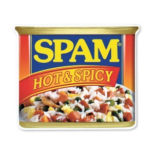 STICKER【SPAM CAN-HOT&SPICY】スパム ステッカー アメリカン雑貨