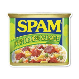 STICKER【SPAM CAN-PORTUGUESE SAUSAGE】スパム ステッカー アメリカン雑貨