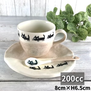 Mino ware Cup Cat Pottery Made in Japan