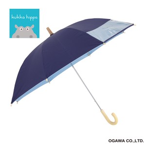 kukka hippoのキッズ晴雨兼用日傘50cm【子ども日傘】　ネイビー