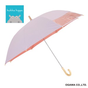 kukka hippoのキッズ晴雨兼用日傘55cm【子ども日傘】　パープル
