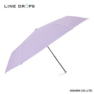 LINE DROPSスリムライト晴雨兼用折りたたみ日傘 【Color series All weather umbrella】パープル